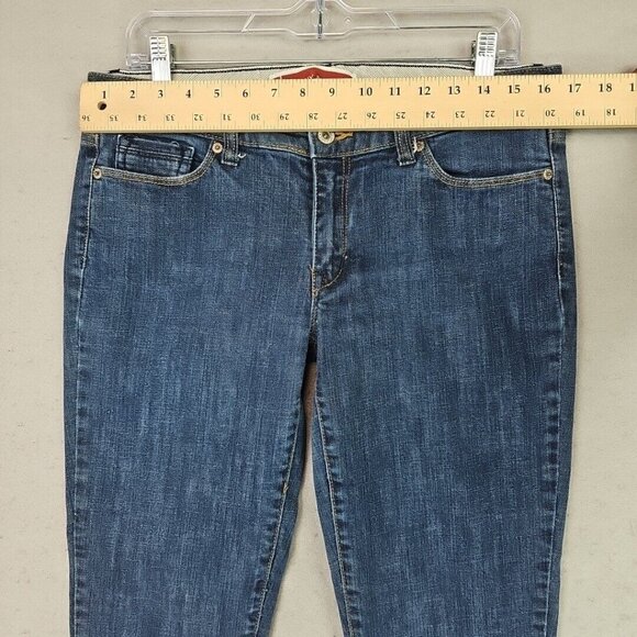Y2K Gap Skinny Stretch Ankle Jeans Womens 10 Blue Low Rise Denim 2000s Classic - Picture 5 of 12
